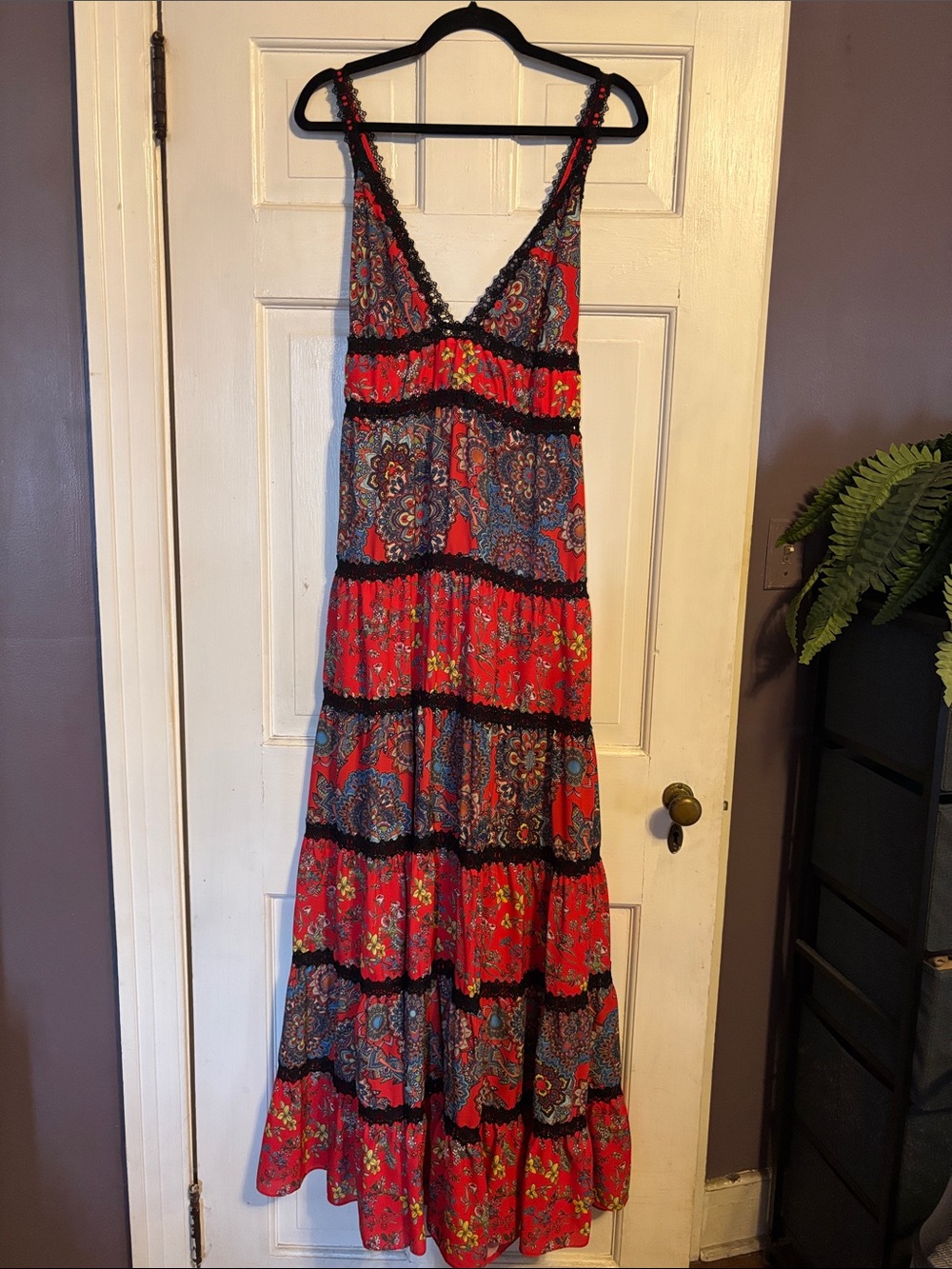 Alice + Olivia Karolina Maxi Dress EUC size 14 - Picture 2 of 13